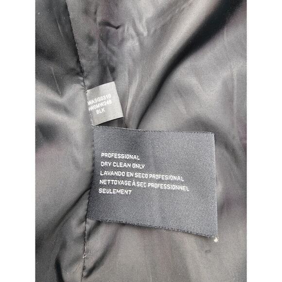 Nine West Women's 8 Black Wool Button-Up Mid Length Coat - Picture 4 of 9